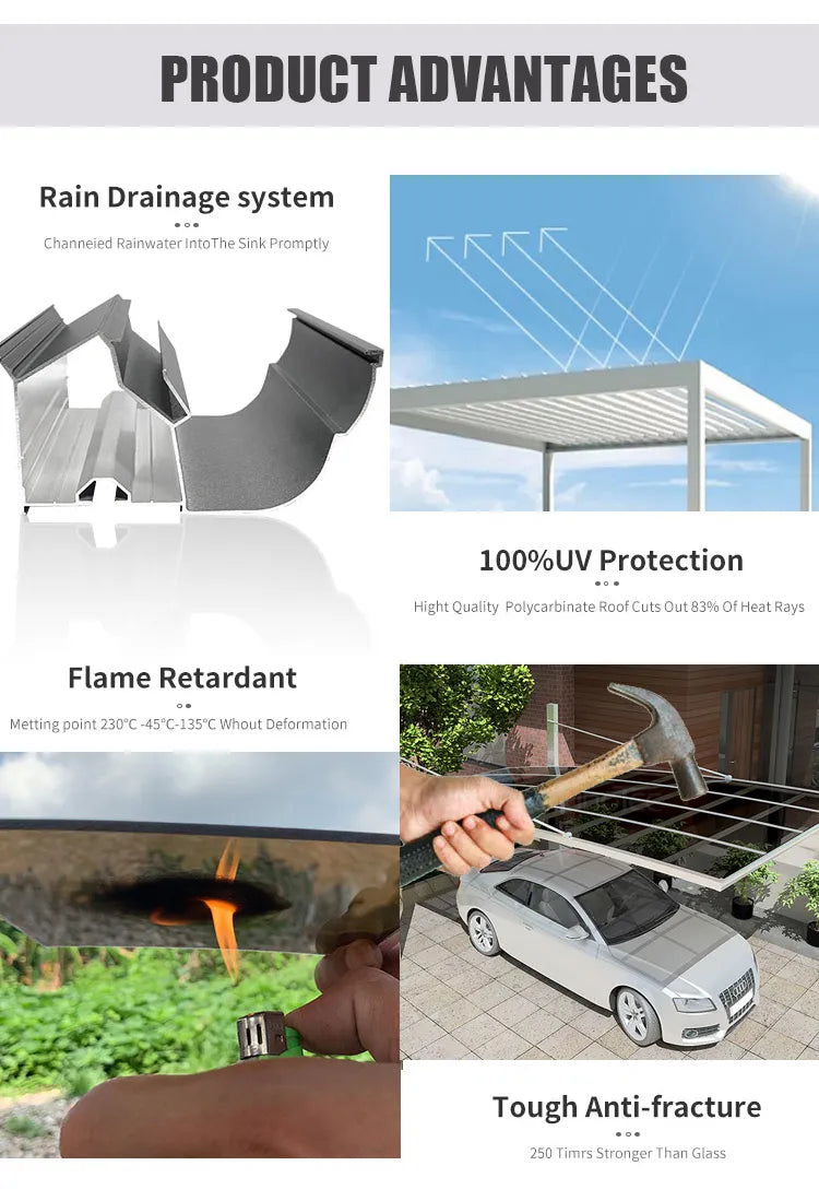 L Type - Extended Carport - 2 Car- Kitset Dimensions