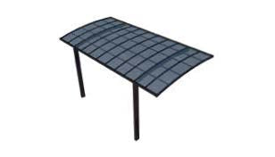 L Type - Curved Roof Carport - 1 Car- Kitset Dimensions