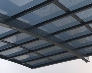 L Type - Curved Roof Carport - 1 Car- Kitset Dimensions